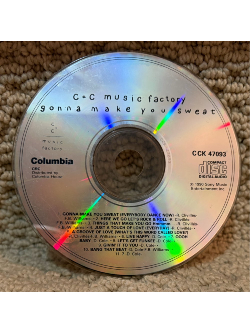 C+C Music Factory Gonna Make You Sweat CD Album Silver
